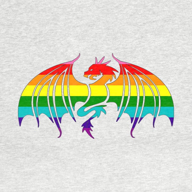 Gay Pride Dragon by EmrysMartigan